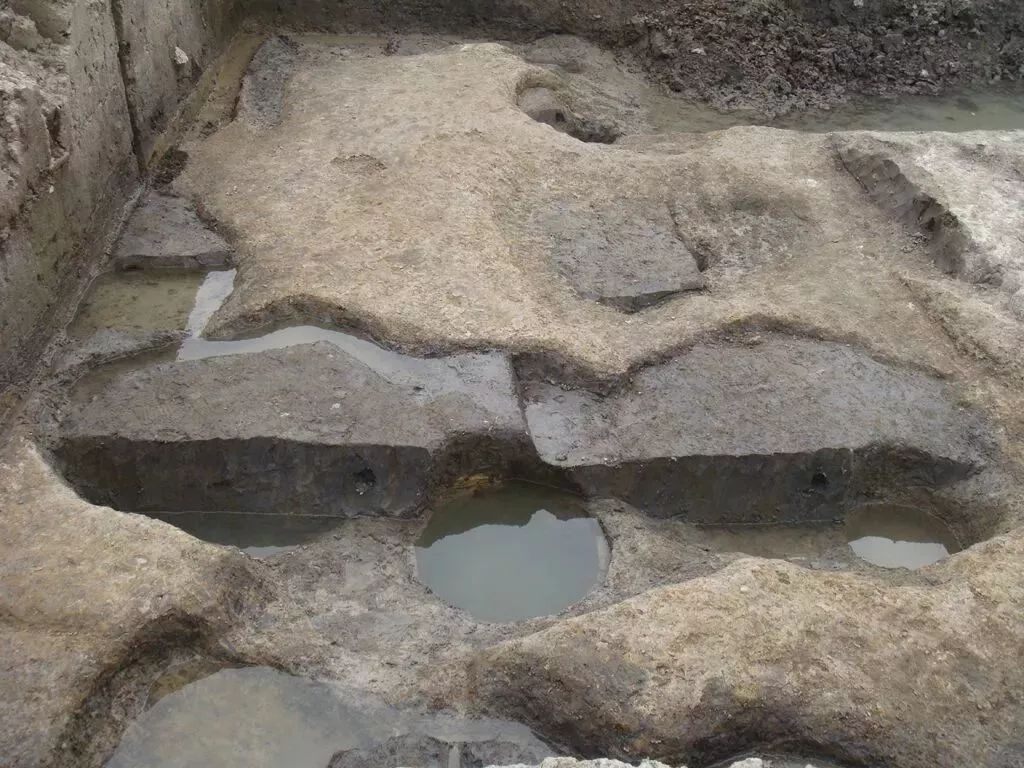 草鞋山遗址中的马家浜文化水稻田,是 中国目前发现最早唯一有灌溉