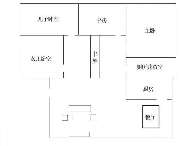 我们再估算一下《家有儿女》中房子的面积, 刘梅和夏东海占领主卧