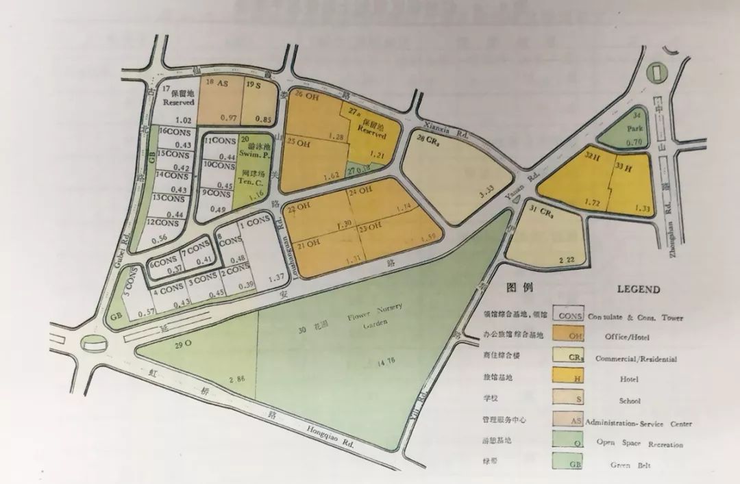 虹桥新区详细规划(基地布局)图