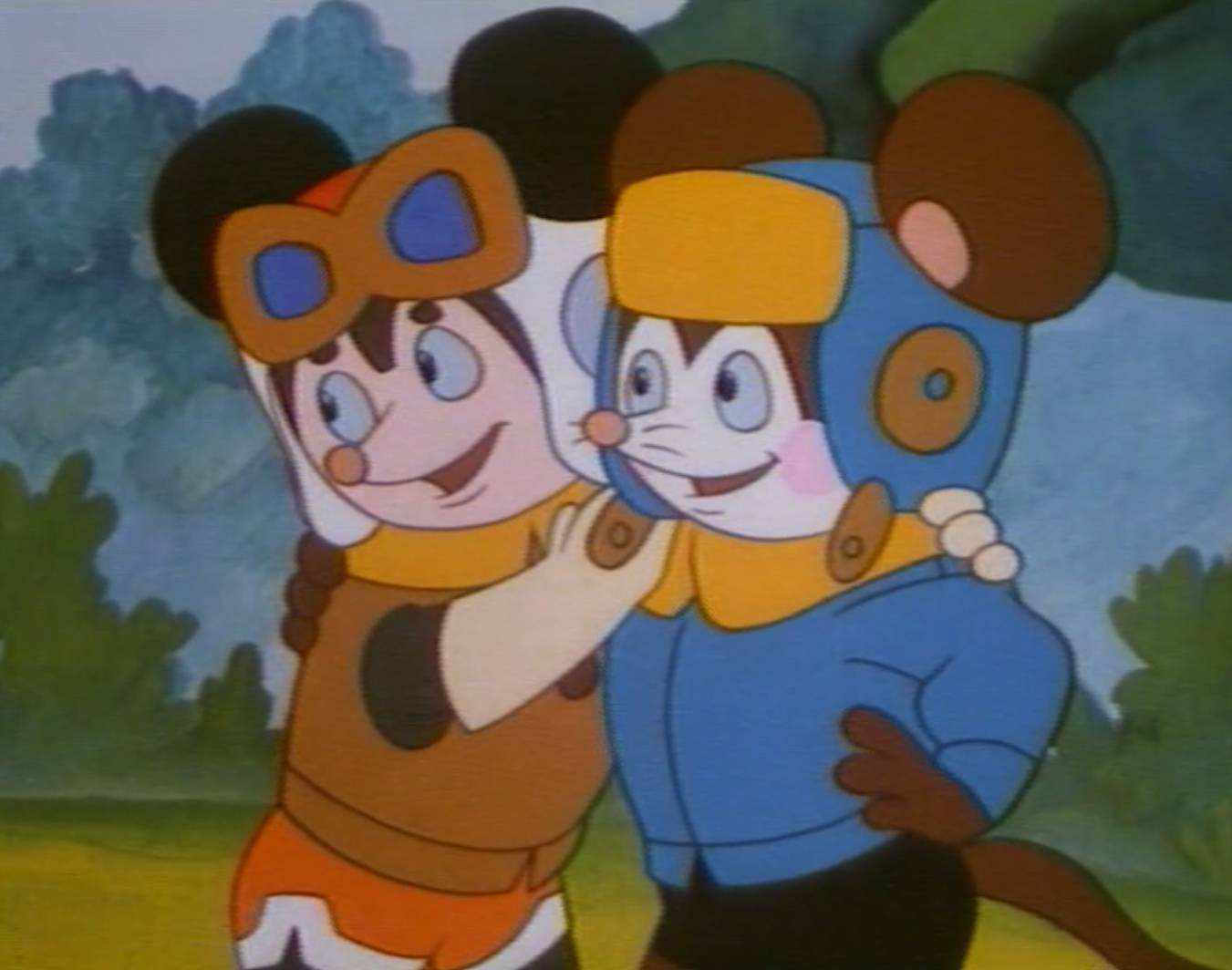 《舒克和贝塔》中两只正面形象的小老鼠