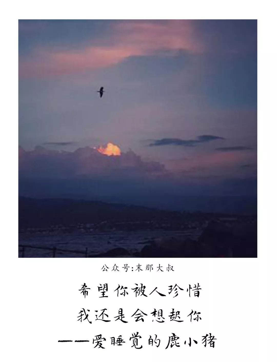 希望你会遇见, 一个无条件偏袒你的人, 不讲道理,不明是非, 永远站在
