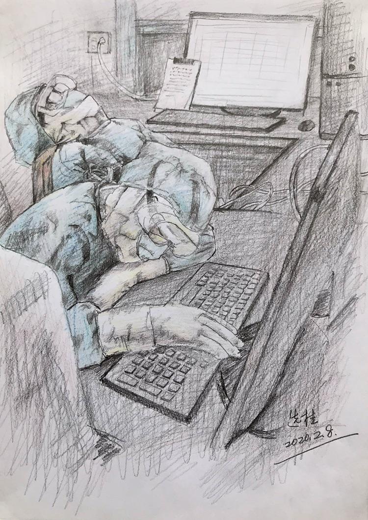 传递信心与力量,湘籍画家创作抗疫一线医护群像图