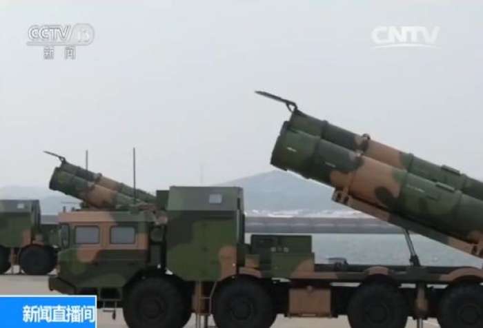海军在黄渤海海空域实弹演习 实射各型导弹数十枚