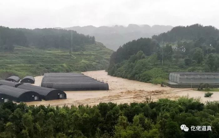 暴雨再次来袭道真乡镇多处浸大水