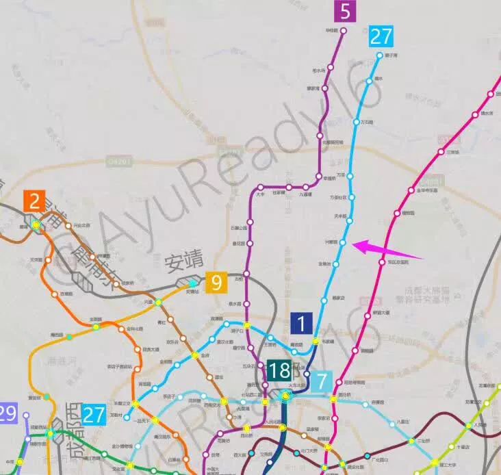 头条北部新城的大丰人你们关心的成都地铁27号线有眉目了