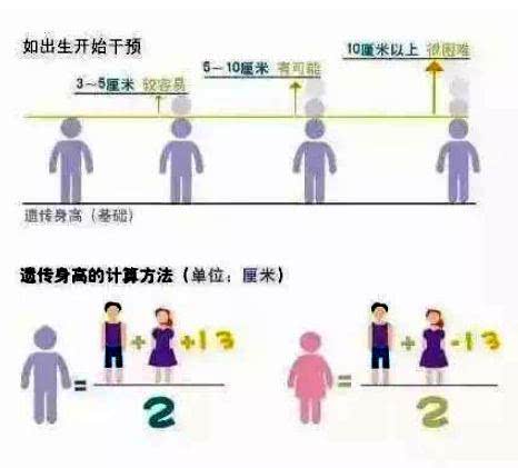 网上流传遗传身高的计算公式: 男孩身高cm=(父亲身高cm 母亲身高cm