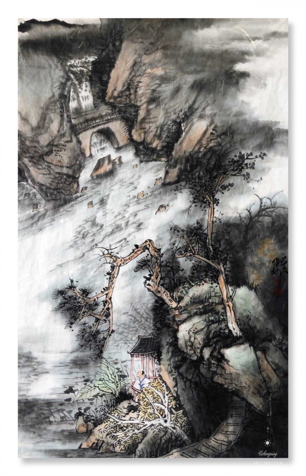 画家李俊柯的巍峨太行系列画作欣赏