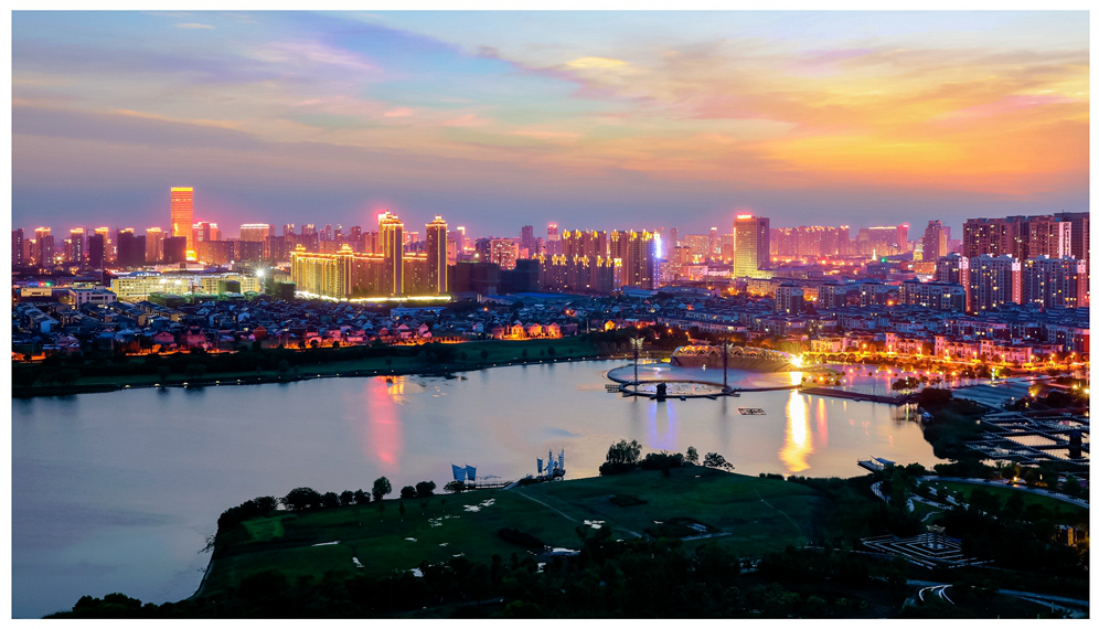 分享几幅江苏省海安市的夜景图,顺便说一下拍摄要点