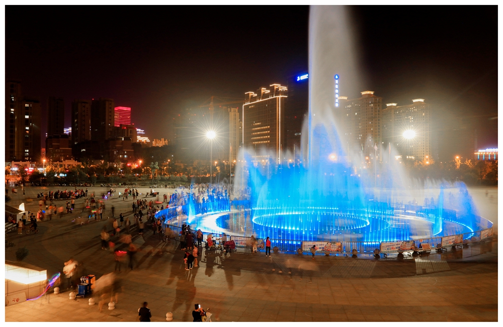 分享几幅江苏省海安市的夜景图,顺便说一下拍摄要点