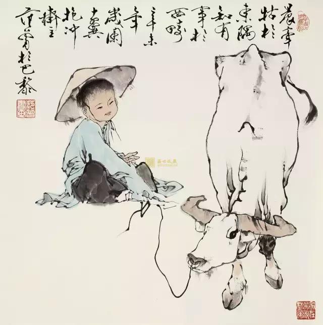 李可染黄胄范曾三位画坛巨擎画牛大师你觉得谁画的牛好,谁更牛?