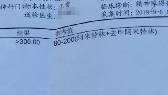 医生在阿权的身体内发现了异常 他的体内存在 一种叫盐酸阿米替林的药