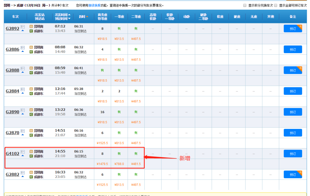 成贵高铁全线开通 票价 时刻表公布!昆明去这的时间又缩短了