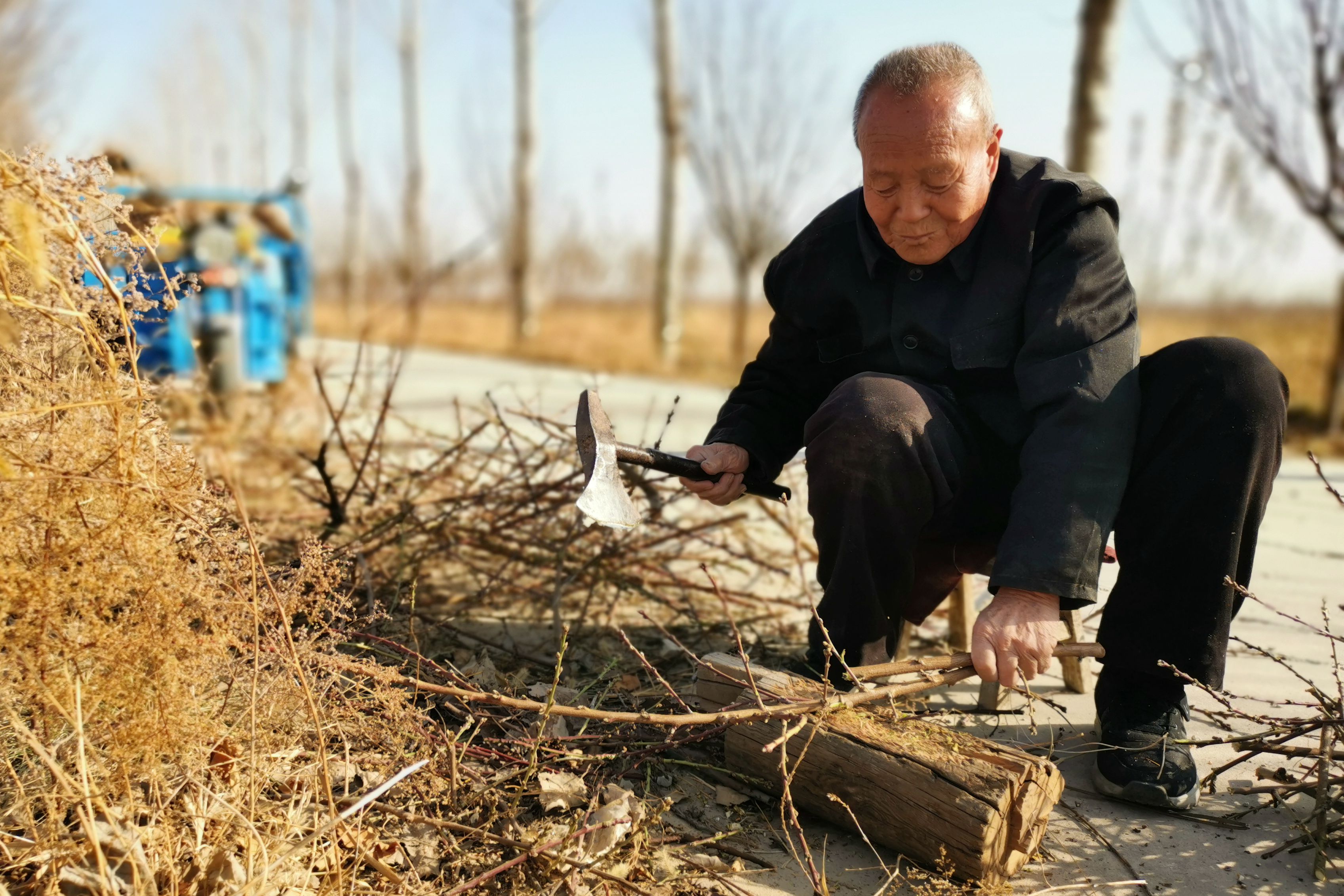 农村78岁老人家有存款,外出砍柴不"露富"图快乐,啥情况