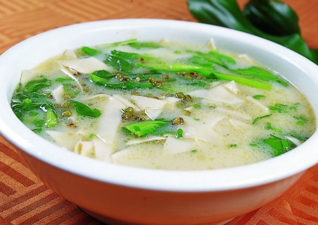 青菜面片汤