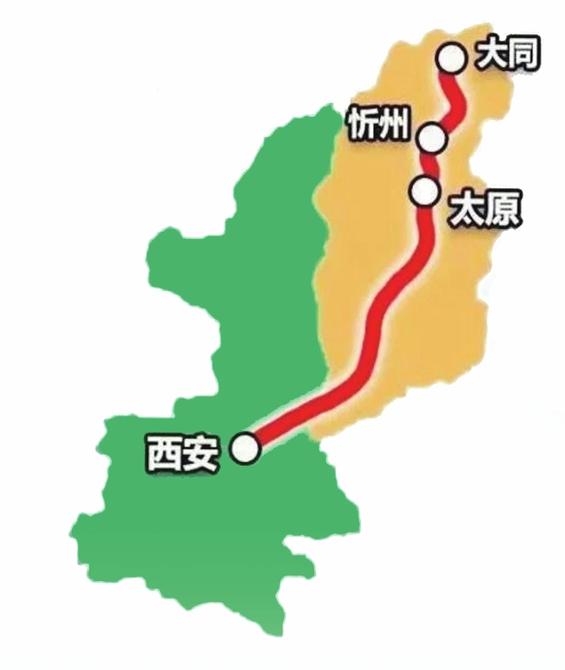 以大张客专,大西高铁,石太客专,韩原线为支撑,山西构建起纵贯三晋南北