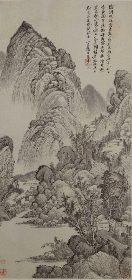 《拟古脱古图轴》