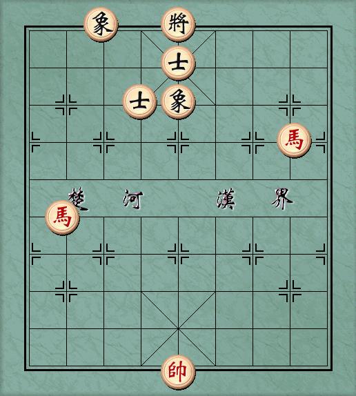 象棋实用残局:双马例胜全士象