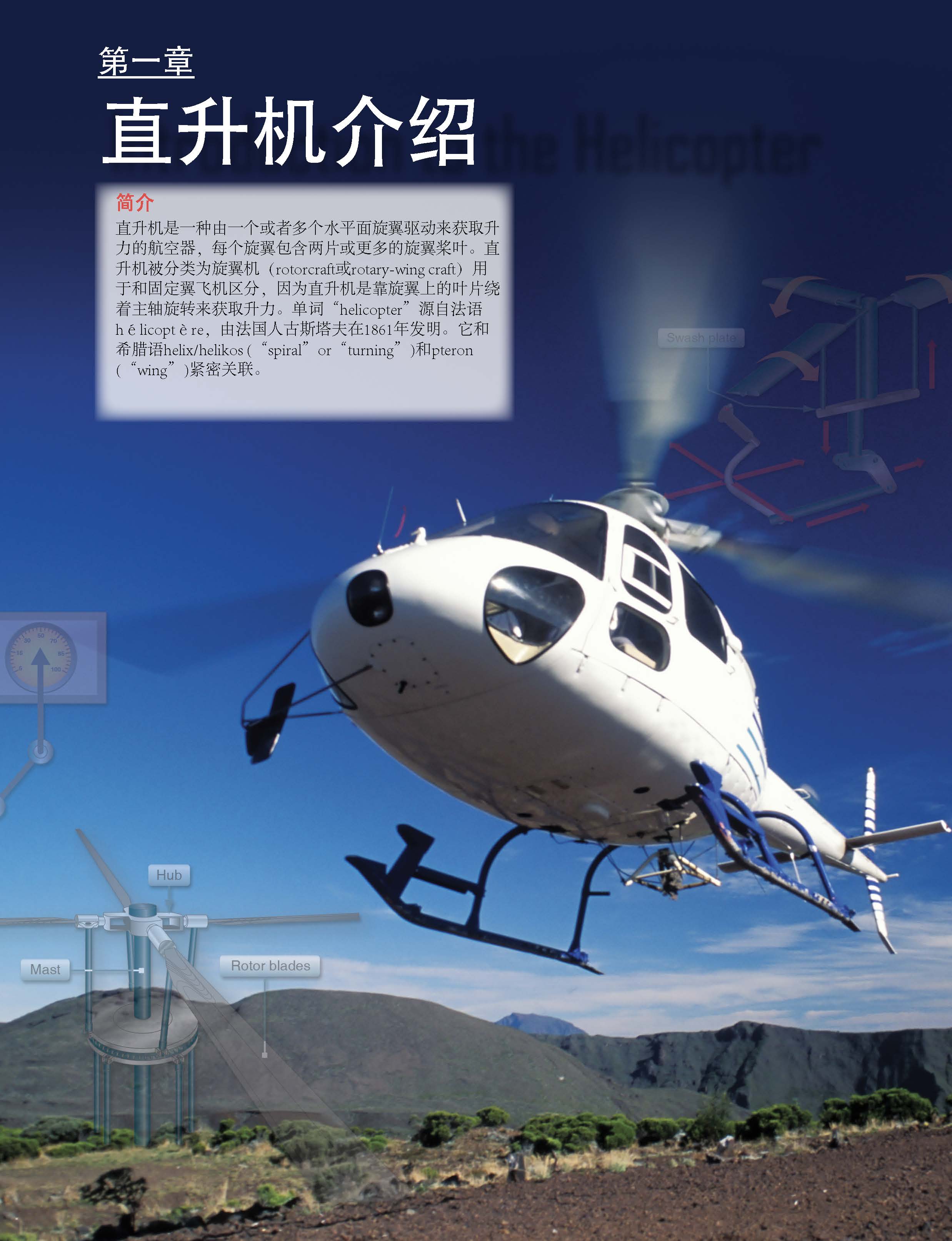 航空知识精品:《直升机飞行手册》前言,序言,目录和内容介绍
