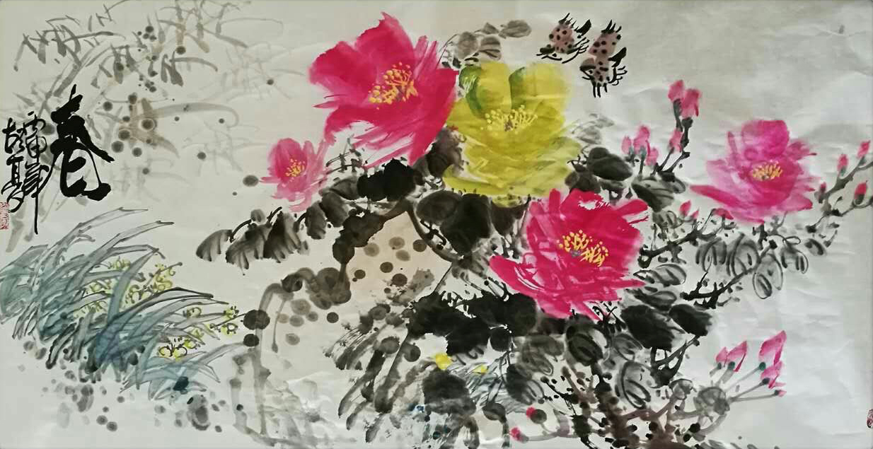 国画大家笔下的牡丹花争相开放,真是美不胜收,值得收藏学习