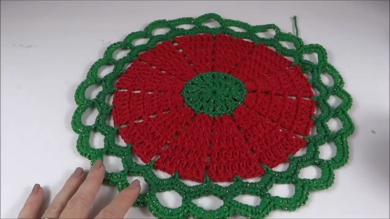 「毛线编织」漂亮地垫的钩织方法!