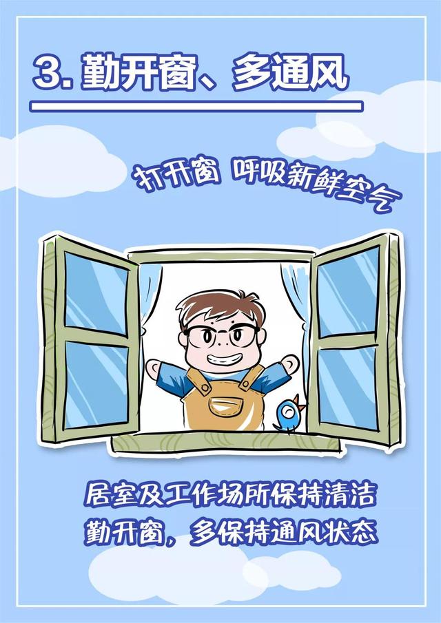 预防新型冠状病毒肺炎漫画小贴士