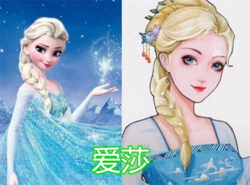迪士尼公主穿汉服什么样?白雪公主俏皮,爱莎清新,美人鱼有气势