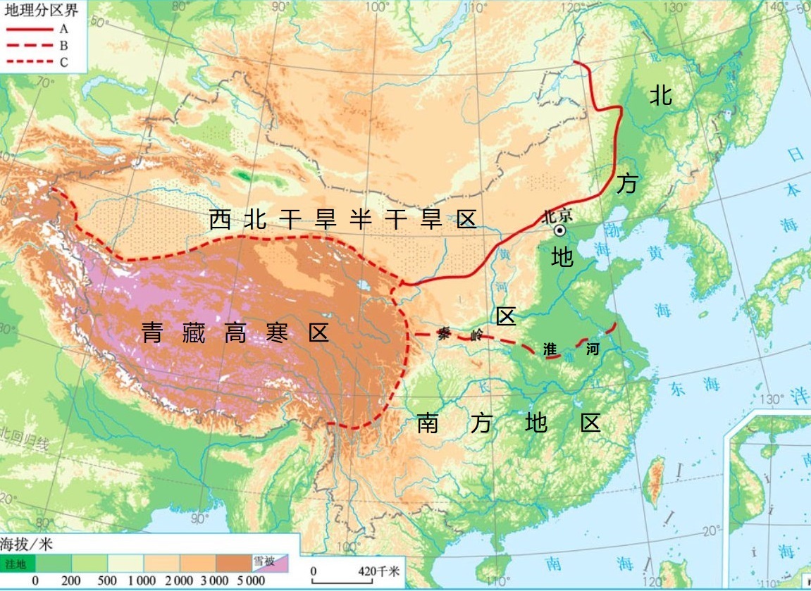 如果一个国家面积不大,那么可能居住在国家的各个地区自然地理环境