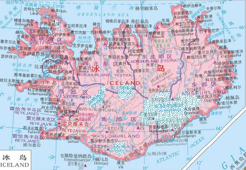 位于北大西洋的北欧国家"冰岛",居然还没有我国一个镇