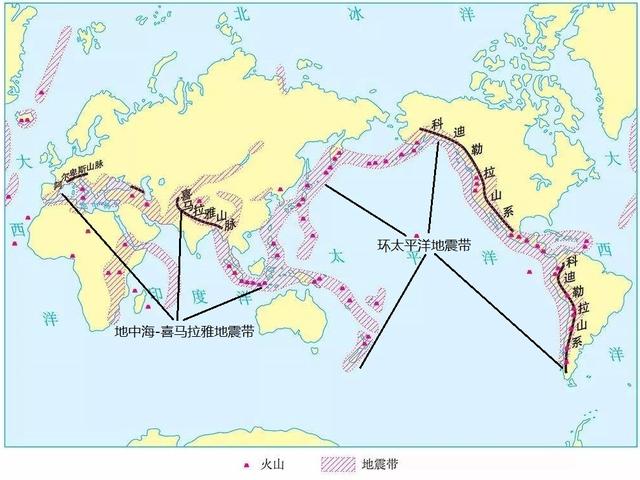 世界主要地震带分布图