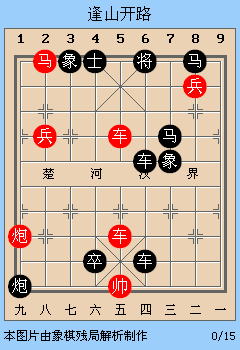 象棋残局解析:逢山开路