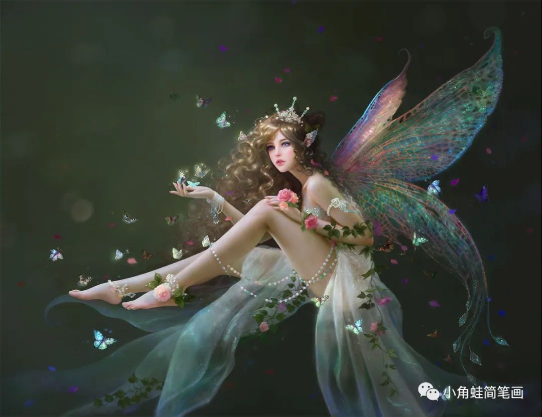 小精灵花仙子天使小恶魔简笔画