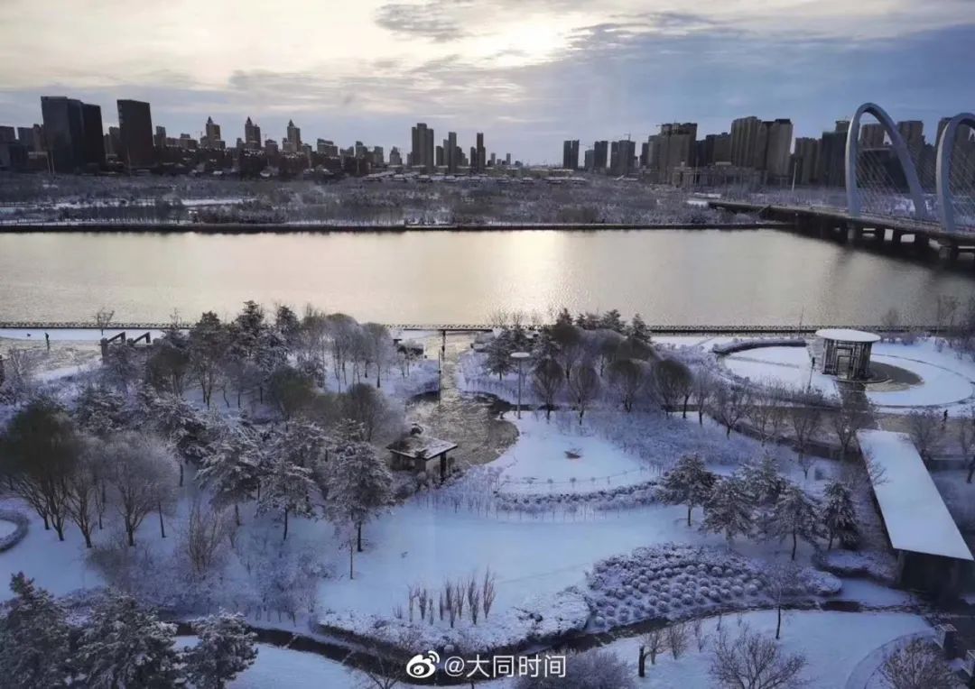 漫天春雪来雪景美如画邀你共赏大同雪景