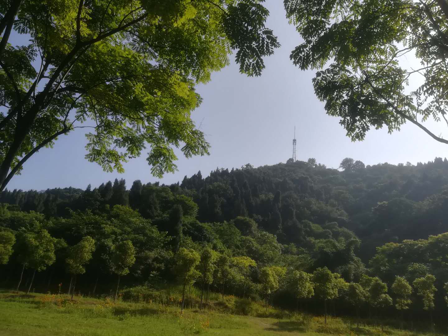 宜昌磨基山半山腰的风景