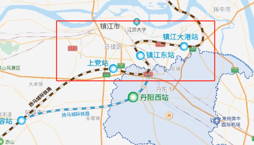 走势极为不合常理 ///丹阳西站方案/// 丹阳从"沪宁城际铁路"到"京沪