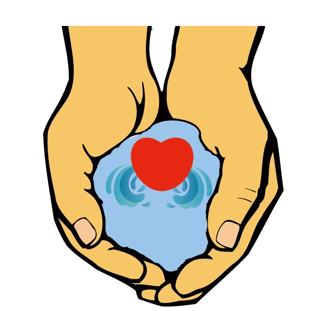 15号logo本logo是由一双手托起的一汪清水以及爱心组成,双手托起代表