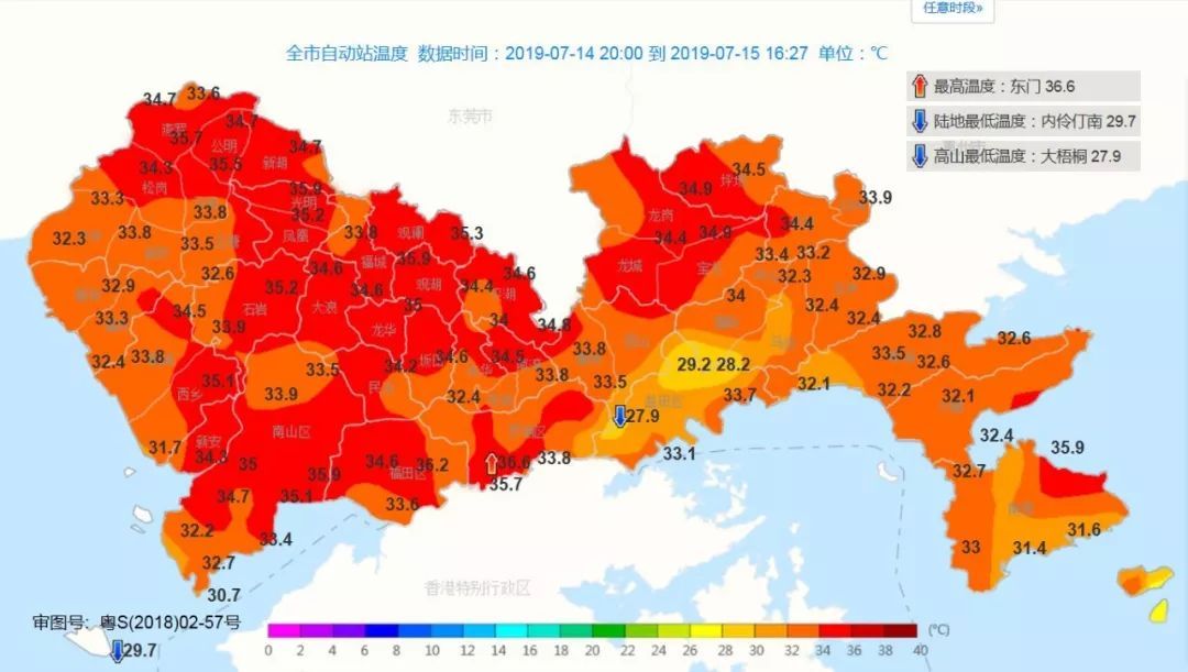 熱熱熱熱深圳溫度直逼37颱風會來麼