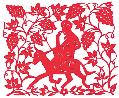 新疆民间剪纸呈现民族的交融文明的交汇