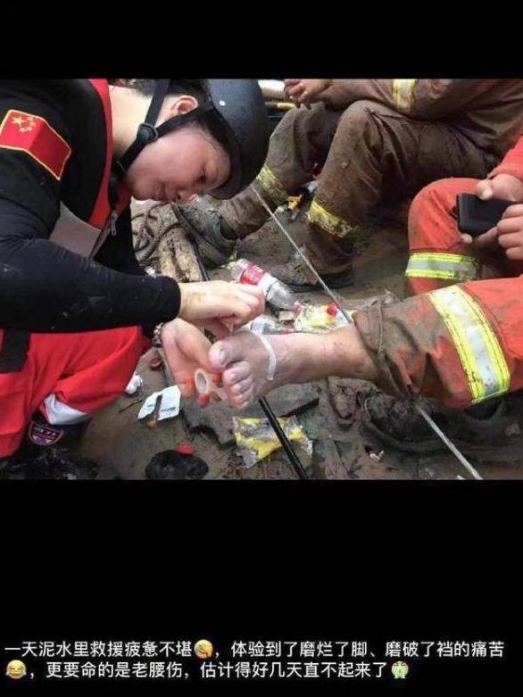 抗击台风利奇马消防员的朋友圈让人心疼泡面三小时才吃上