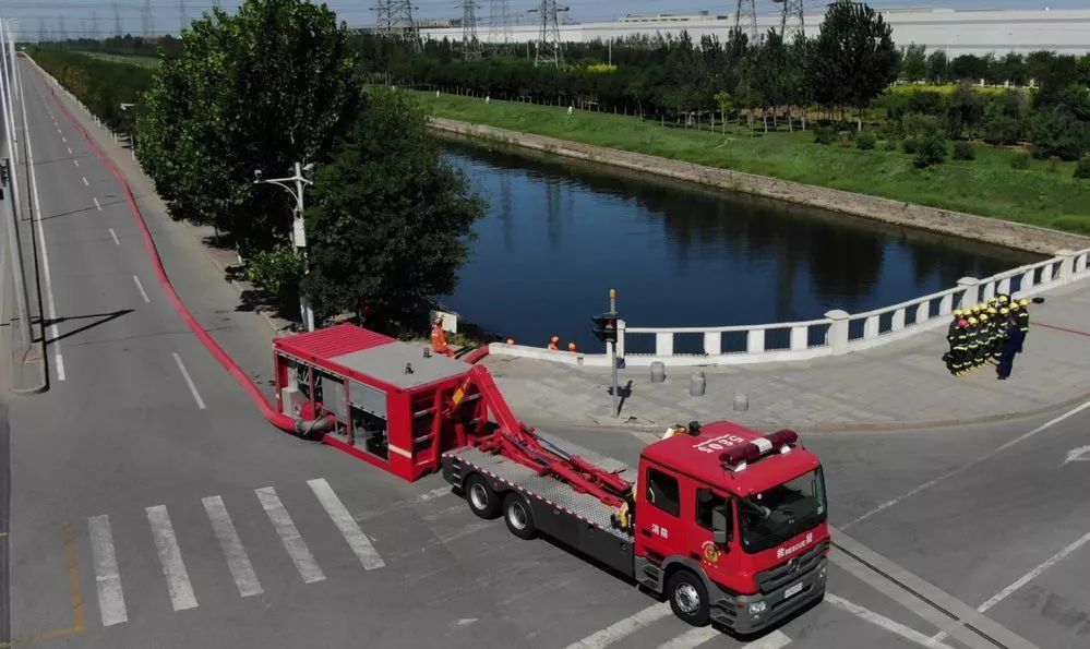 【实战拉动】天津市消防救援总队组织开展远程供水系统实战拉动