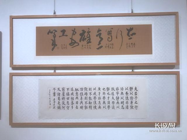 赵贵德神骏图系列画作.长城新媒体见习记者赵娇莹 摄