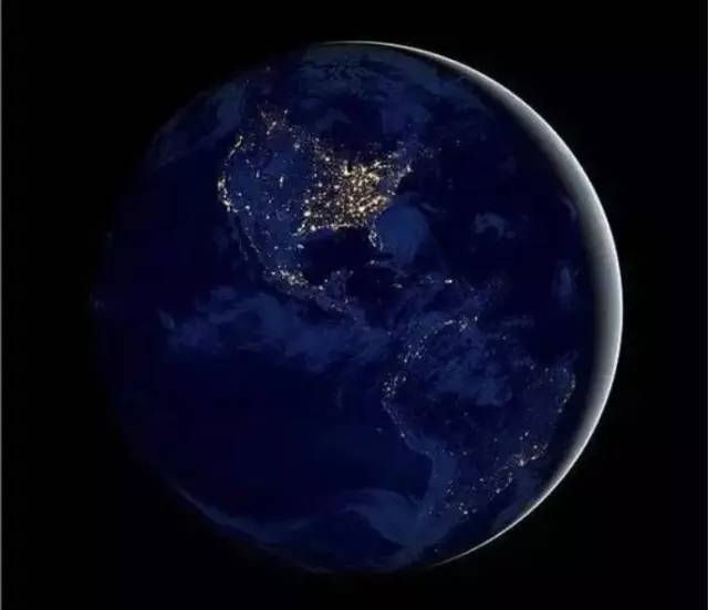 从太空看中国夜景图片