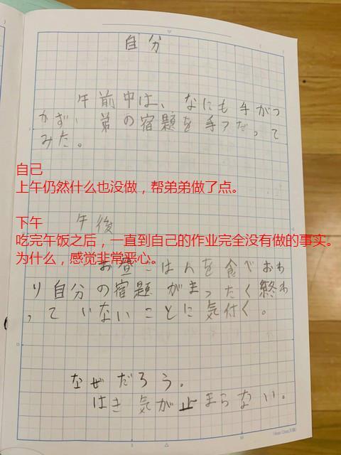 #海外网#笑喷！日本小学生强迫自己暑假最后一天写作业 日记曝光