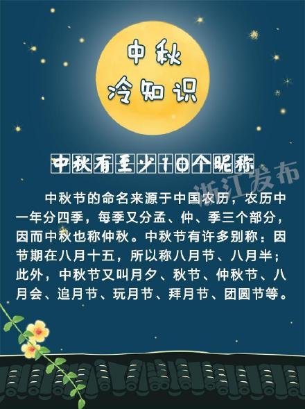 光明网■关于中秋的8大冷知识，你知道几个？