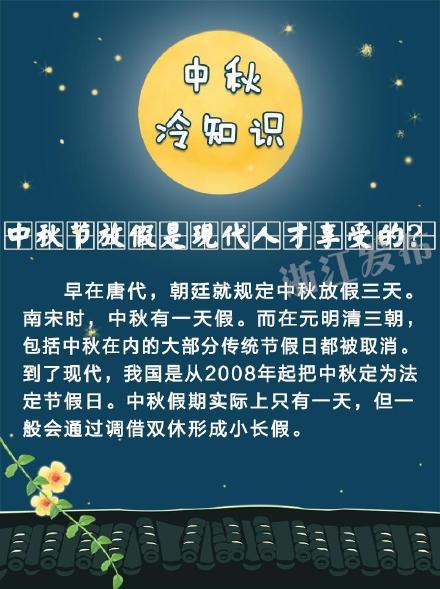 光明网■关于中秋的8大冷知识，你知道几个？
