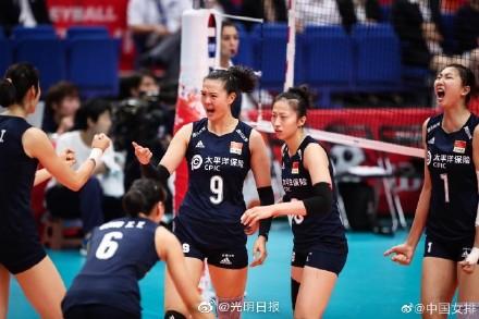 【光明网】2019年女排世界杯 中国女排三连胜
