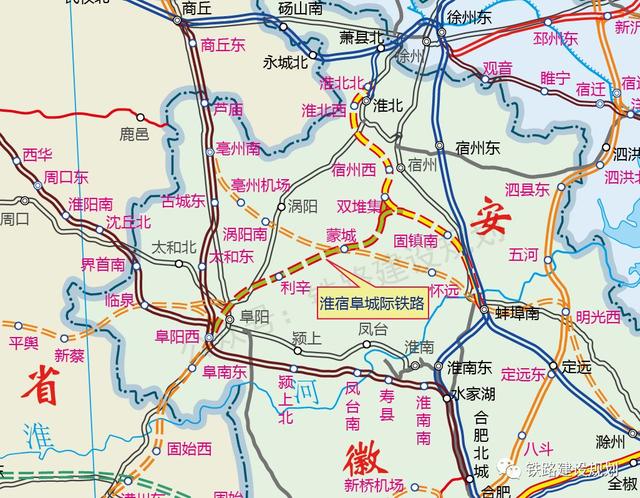 安徽省内高铁路线图图片