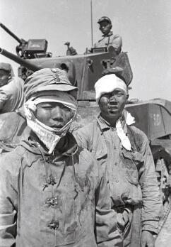 1949 年初,撤退至上海一带的国民党军伤兵.