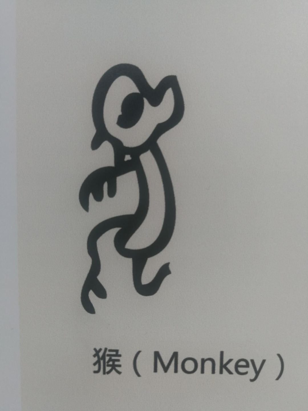 猴的汉字演变图片图片