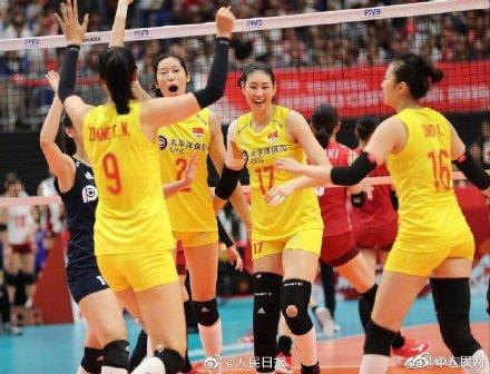 光明网@中国女排2-2巴西女排 进入决胜局