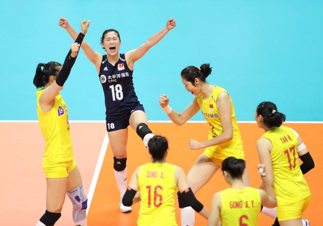 9月23日,在日本札幌举行的2019年女排世界杯赛第二阶段a组循环赛中